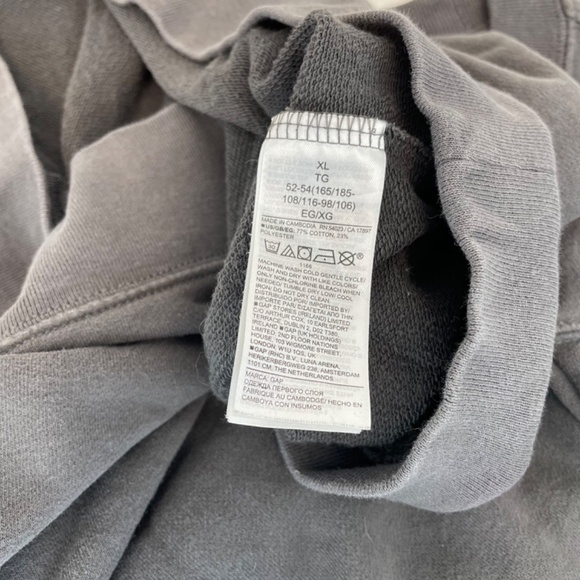 GAP Long Sleeve Crewneck Lightweight Sweater Gray Men’s Size Extra Large - Picture 3 of 10